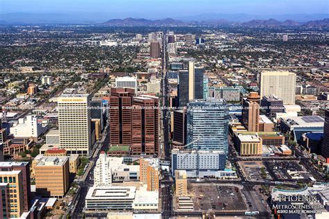 Phoenix Arizona Aerial Photographs City Skyline