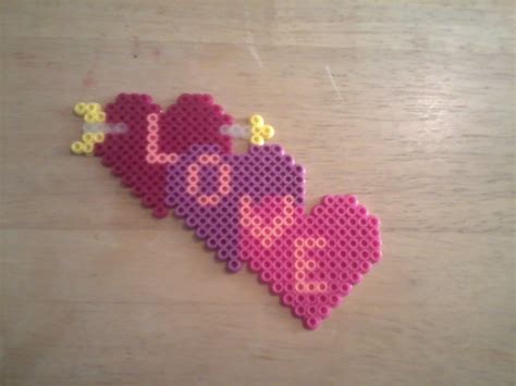 Love Perler Beads By Sara Swope Diy Perler Bead Crafts Perler Beads