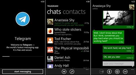It works like a simple messaging service, with additional security measures. Telegram for Windows Phone | Download Telegram