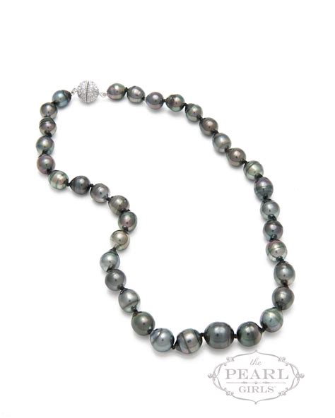 Tahitian Black Pearl Necklace The World Of Pearl Black Pearls