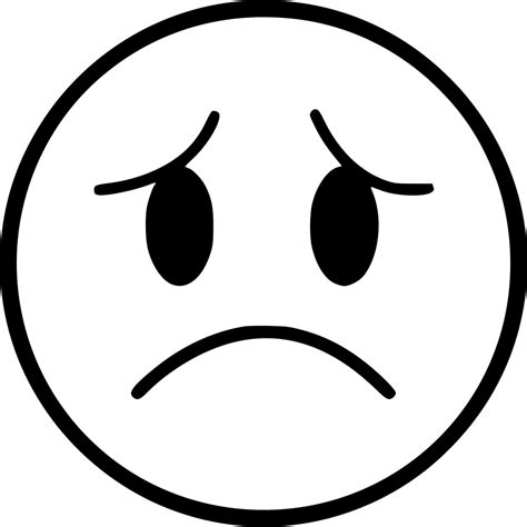 Emoticon Smiley Sadness Computer Icons Png Clipart Angle Black Images