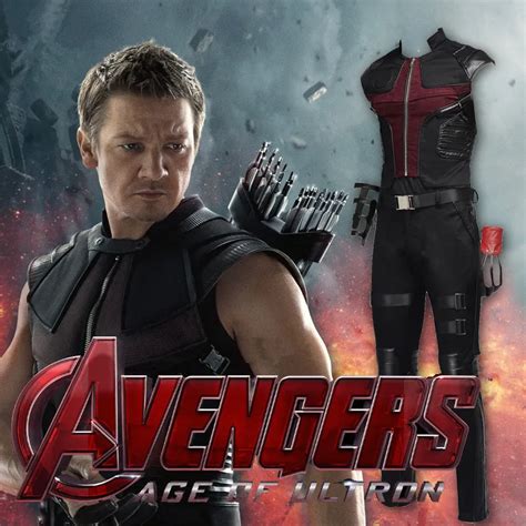 Avengers 2 Age Of Ultron Hawkeye Cosplay Costume For Menwomen Adult