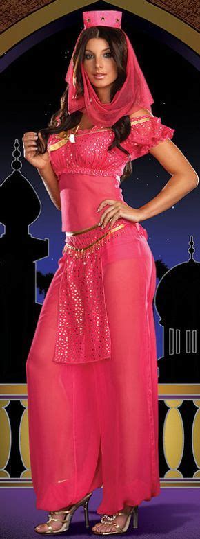 Genie Princess Arabian Nights Belly Dance Fancy Dress Costume 3