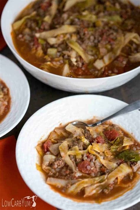 Unstuffed Cabbage Soup Recipe Easy Low Carb Meal Low Carb Yum