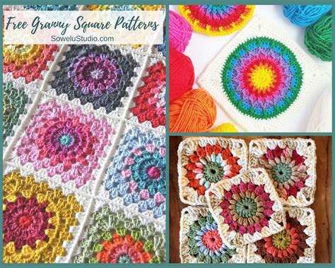 The Best Free Granny Square Crochet Patterns Sowelu Studio