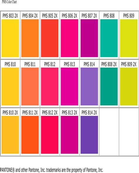 Pantone Matching System Color Chart Pantone Color Chart Pantone Images