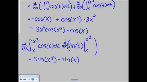 Finding The Average Value Of A Function And The Second Fundamental Theorem Of Calculus Youtube