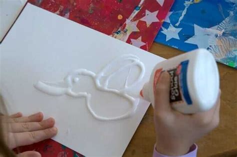 How To Make Raised Salt Painting Salt Painting Preschool Art