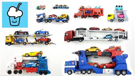 Car Carrier For Kids With Tomica トミカ Tayo 타요 꼬마버스 타요 중앙차고지 Transformer