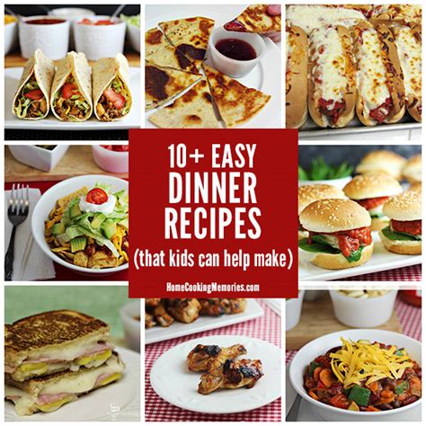 See more ideas about recipes, meals, food. 10+ Easy Dinner Recipes Kids Can Help Make - Home Cooking ...