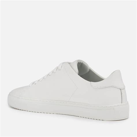 Axel Arigato Clean 90 Taped Bird Leather Cupsole Trainers In White For