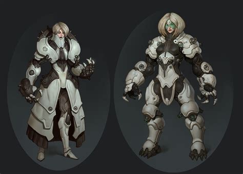 Artstation White Lioness Sketches Matias Tapia Cyberpunk Character