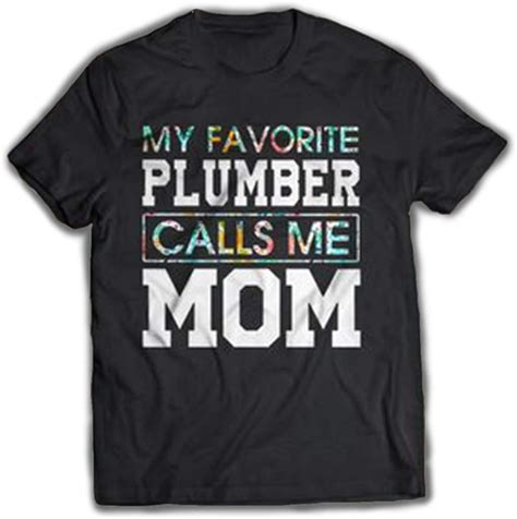 my favorite plumber calls me mom floral versiontee t shirt premium hoodie for men