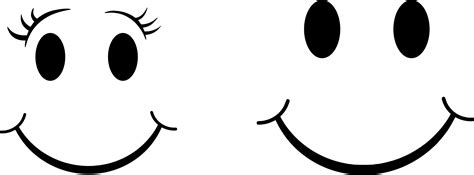 Smiley Face Clip Art Emotions Black And White For Kids Smiley Images