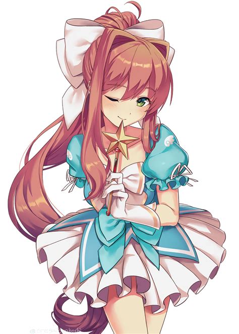 Monika Doki Doki Literature Club Drawn By Oregaihanboshi Danbooru