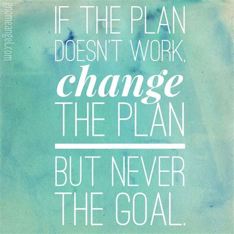 Motivation Quote If The Plan Doesnt Work Change The Plan But Never
