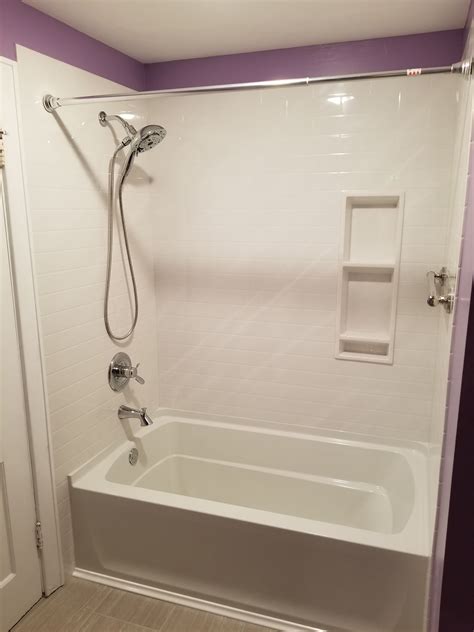 Tile Look Panels Bathtub Remodel Bathtub Tile Bathtub Shower Combo