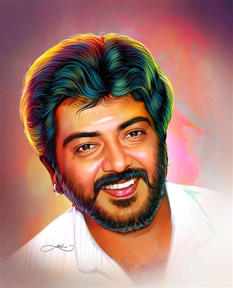 Ajith Digital Painting Photo Ilam Paruthi Flickr