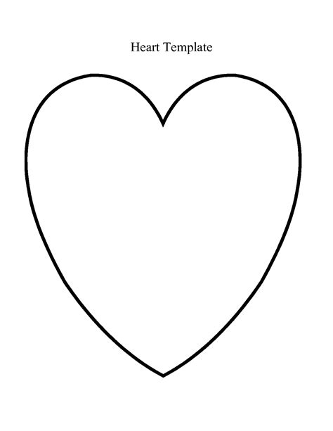 Heart Drawing Outline At Getdrawings Free Download Heart Template And