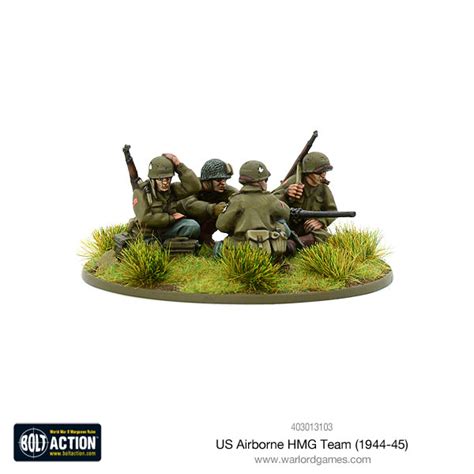 1944 45 Warlord Games Bolt Action Us Airborne Hmg Team Toys And Games