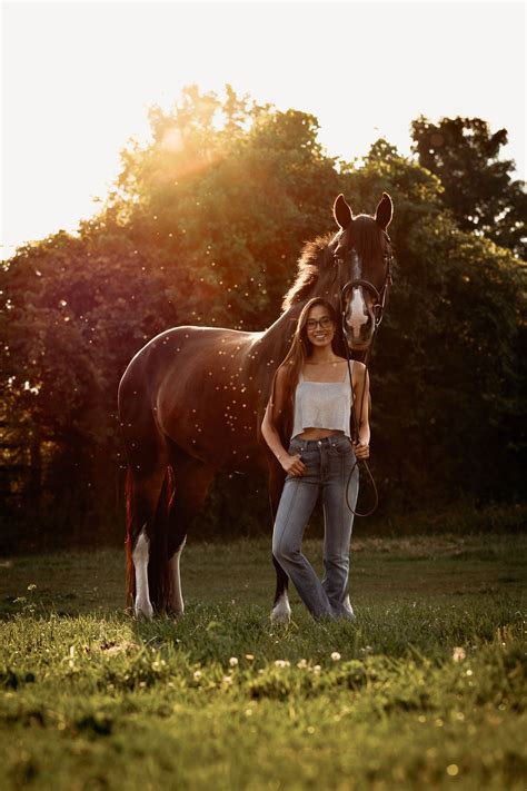 Magic Golden Hour Session With Horse And Rider Ontario Equine