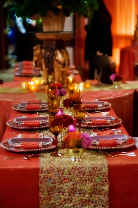 Indian Inspired Wedding Table Rentals By Barclay Event Rentals