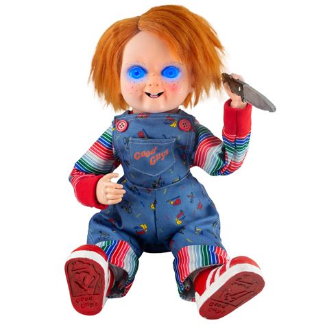 Childs Play Chucky Animated Light Up Horror Character Multi Coloured