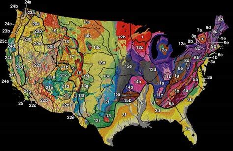 Physiographic Regions Of The United States Professional Geologists Of