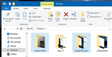 What Are The Camera Roll And Saved Photos Folders In Windows 10
