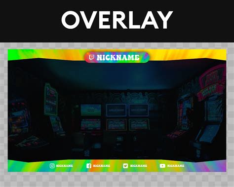 A Bright And Colorful Overlay For Twitch Streamers Twitch Streaming