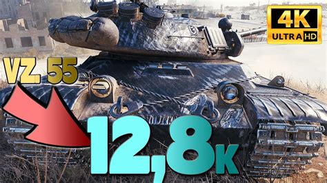 New Vz 55 Top Damage To Beat World Of Tanks Youtube