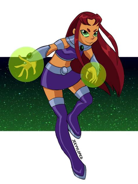 drew my favorite titan starfire r teentitans