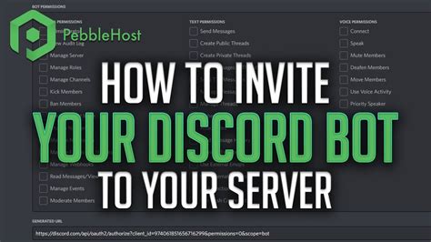 How To Invite Your Discord Bot To Your Server Youtube