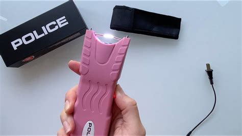 Police Stun Gun 916 Max Voltage Rechargeable With Led Flashlight
