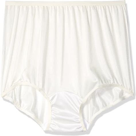 carole brand women s classic nylon panties full cut briefs pack of 3 white amazon ca