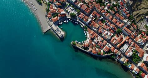 Nafpaktos View From The Fortress In Greece Image Free Stock Photo