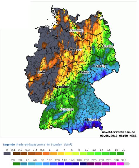 Die unwetterzentrale hat ihre aktuelle warnkarte zum orkantief sabine aktualisiert: Verifikation Elbe Donauflut 2013