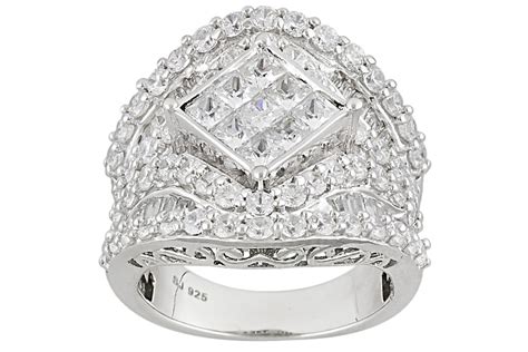 Pre Owned Bella Luce 653ctw Diamond Simulant Rhodium Over Sterling