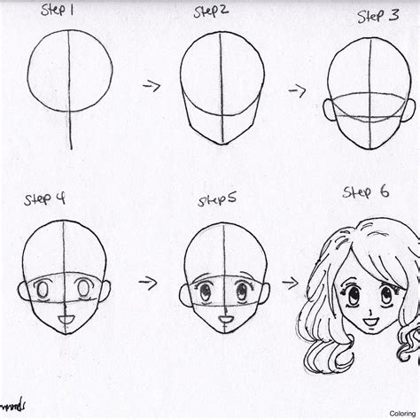 Manga Girl Drawing Step By Step At Getdrawings Free Download