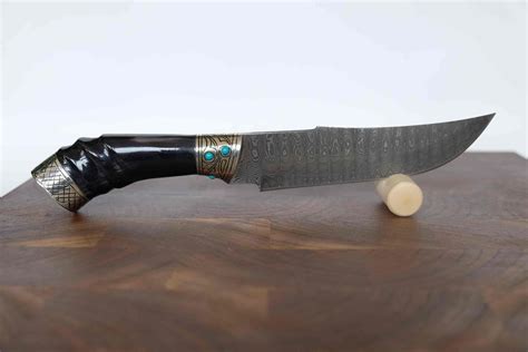 Damascus Knife Uzbek Bukhara Knife Pchak Knives Handmade Etsy