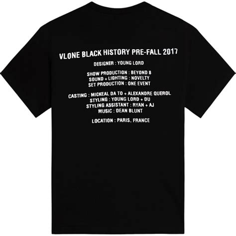 Vlone Black History Tee Black Vlone Ltd
