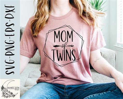Mom Of Twins Svg Design Twin Mama Svg File For Cricut Twins Mom Svg