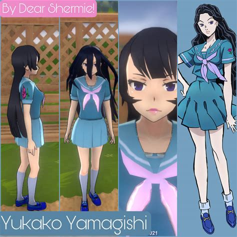 Skin Yukako Yamagishi Yandere Simulator By Dearshermie On Deviantart