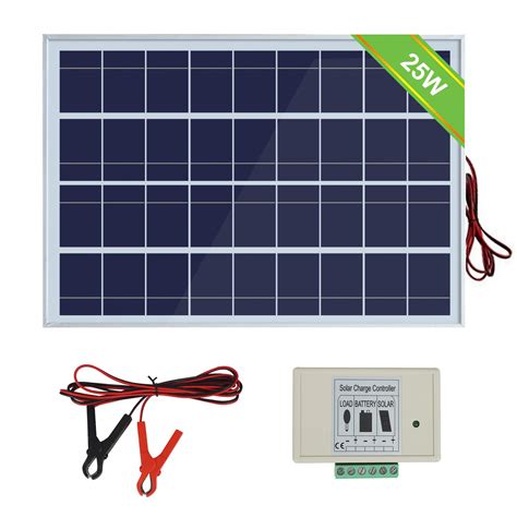 Eco Worthy 12v 25w Solar Panel System 1pc 25w Polycrystalline Pv Panel