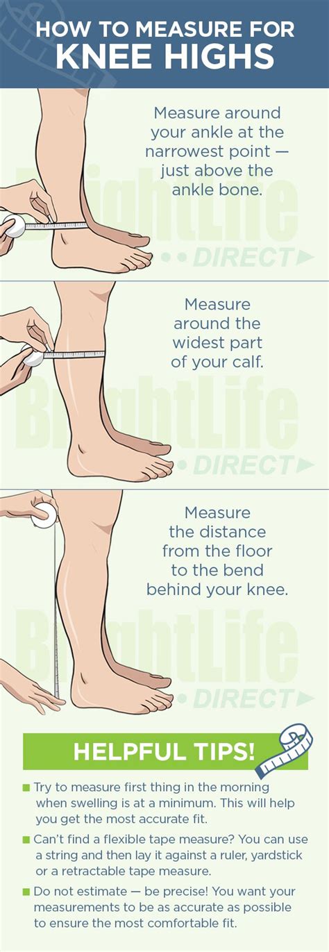 You just need measure a few spots on your legs. How to Measure for Compression Socks & Stockings