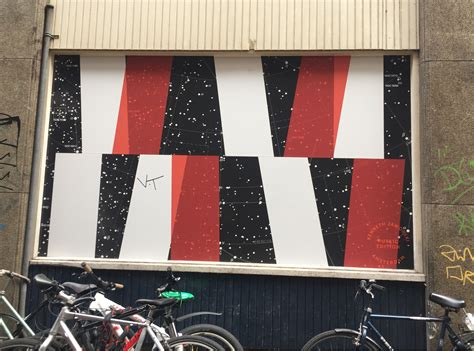 Amsterdam Street Art Black White And Red Constellation Aesthetic