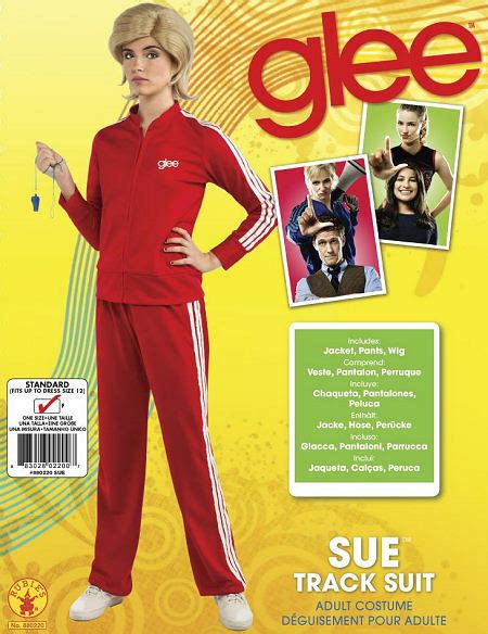 Womens Size 12 Glee Sue Sylvester Red Track Suit Costume For Sale