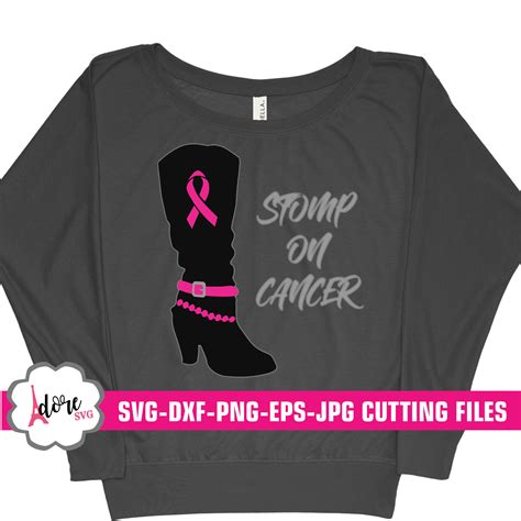 stomp on cancer svg,cancer hope svg, awareness SVG,breast cancer svg, tshirt, cancer survivor ...