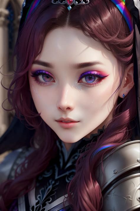 Strong Dragon Knight Princess、A woman equipped with colorful armor in