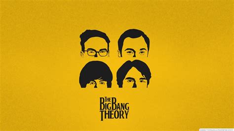 Free Download Minimalistic Yellow Background The Big Bang Theory Tv